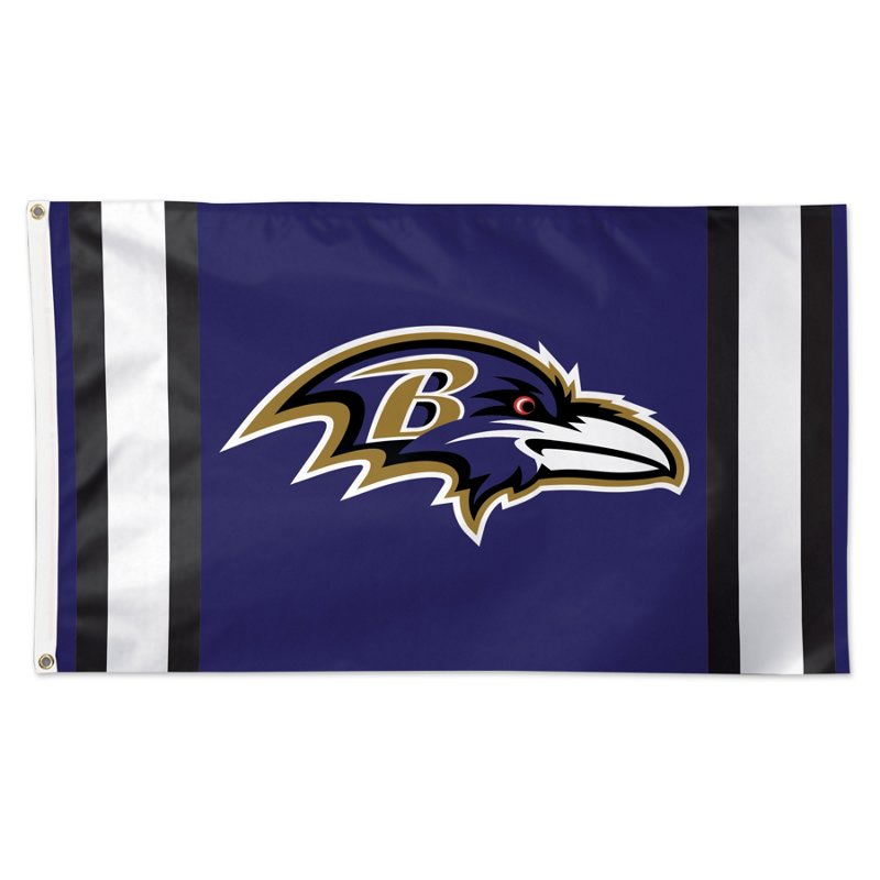 WinCraft Baltimore Ravens Vertical Stripe Deluxe Flag
