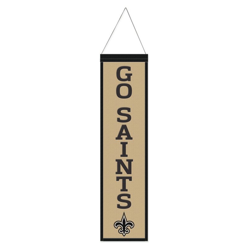 WinCraft New Orleans Saints 8" x 32" Slogan Wool Banner