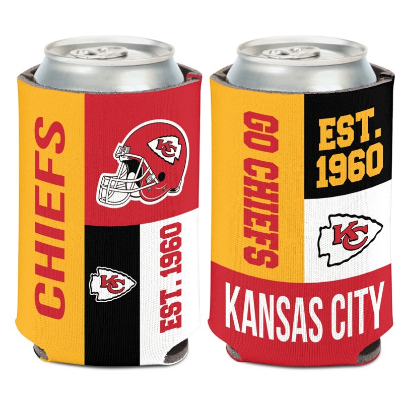 WinCraft Kansas City Chiefs Color Block Can Cooler