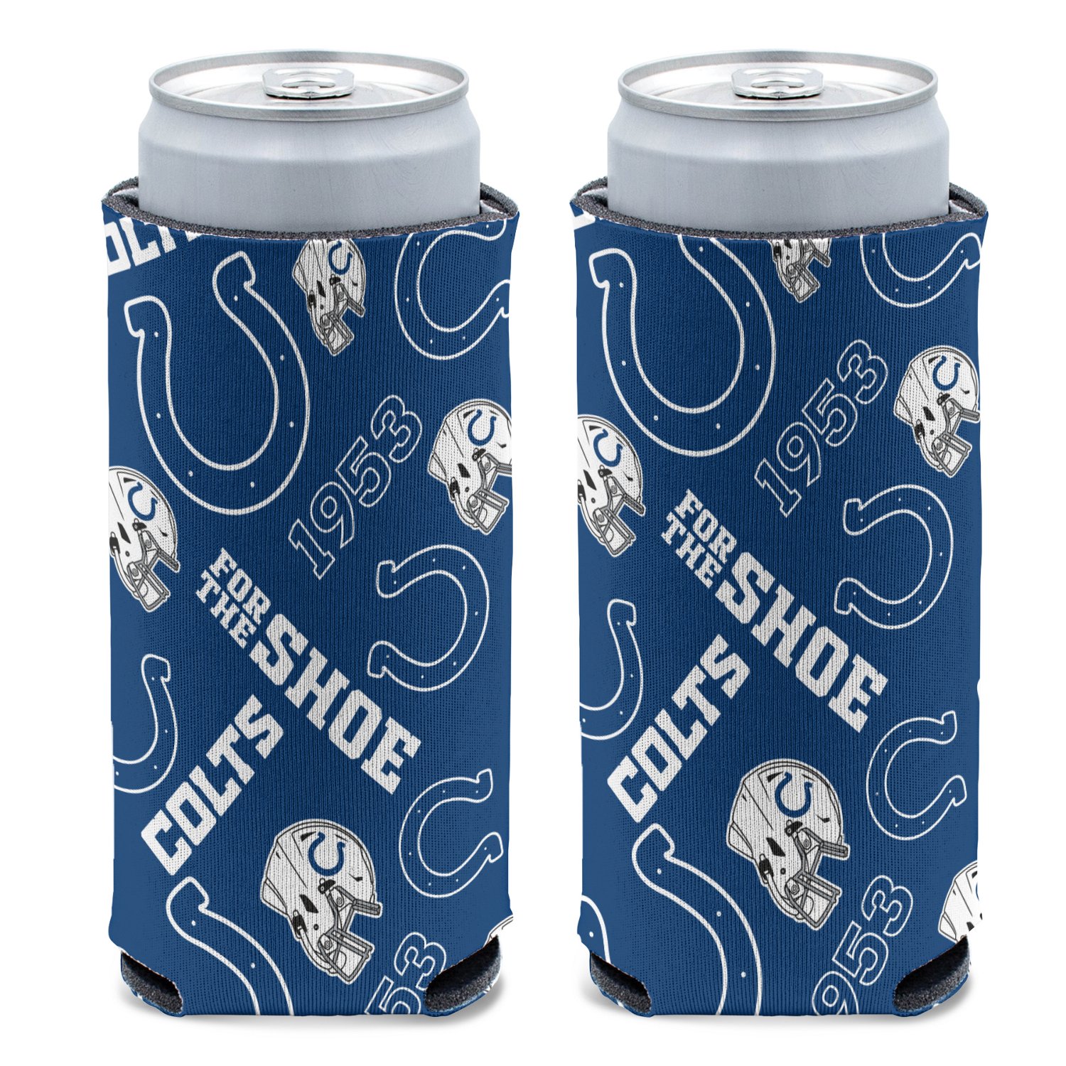 WinCraft Indianapolis Colts Scatterprint Slim Can Cooler