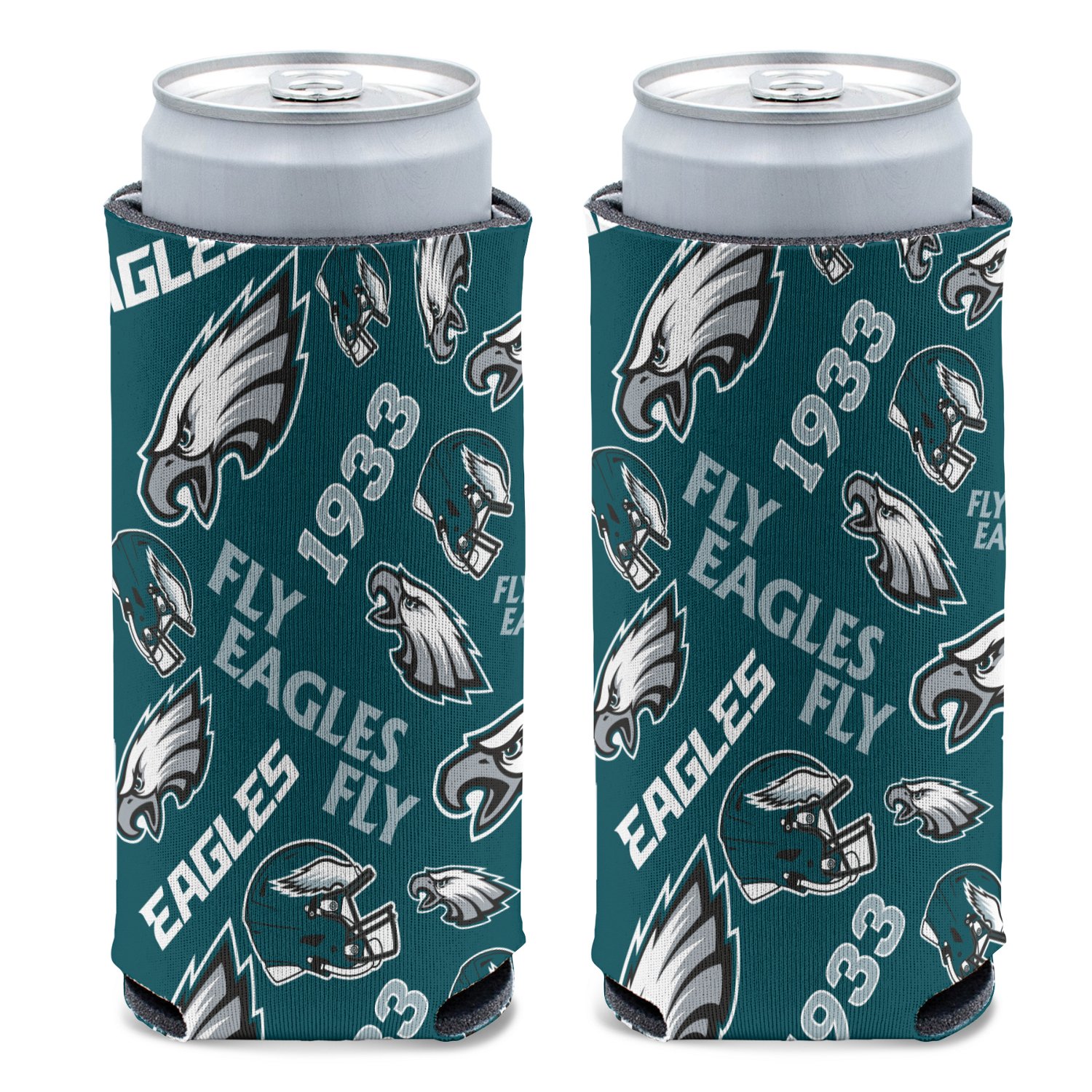 WinCraft Philadelphia Eagles Scatterprint Slim Can Cooler