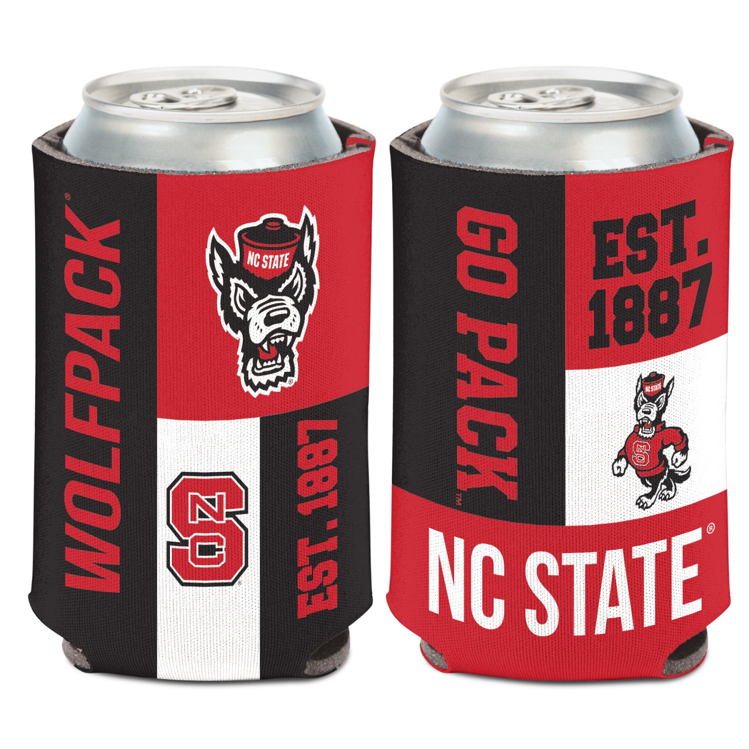 WinCraft North Carolina State University Color Block Can Cooler