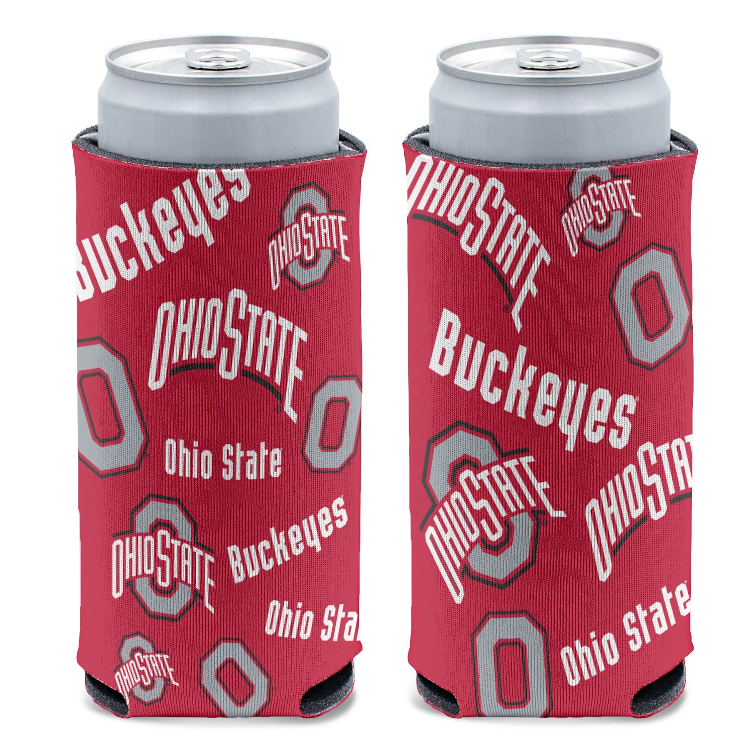 WinCraft Ohio State University Scatterprint Slim Can Cooler