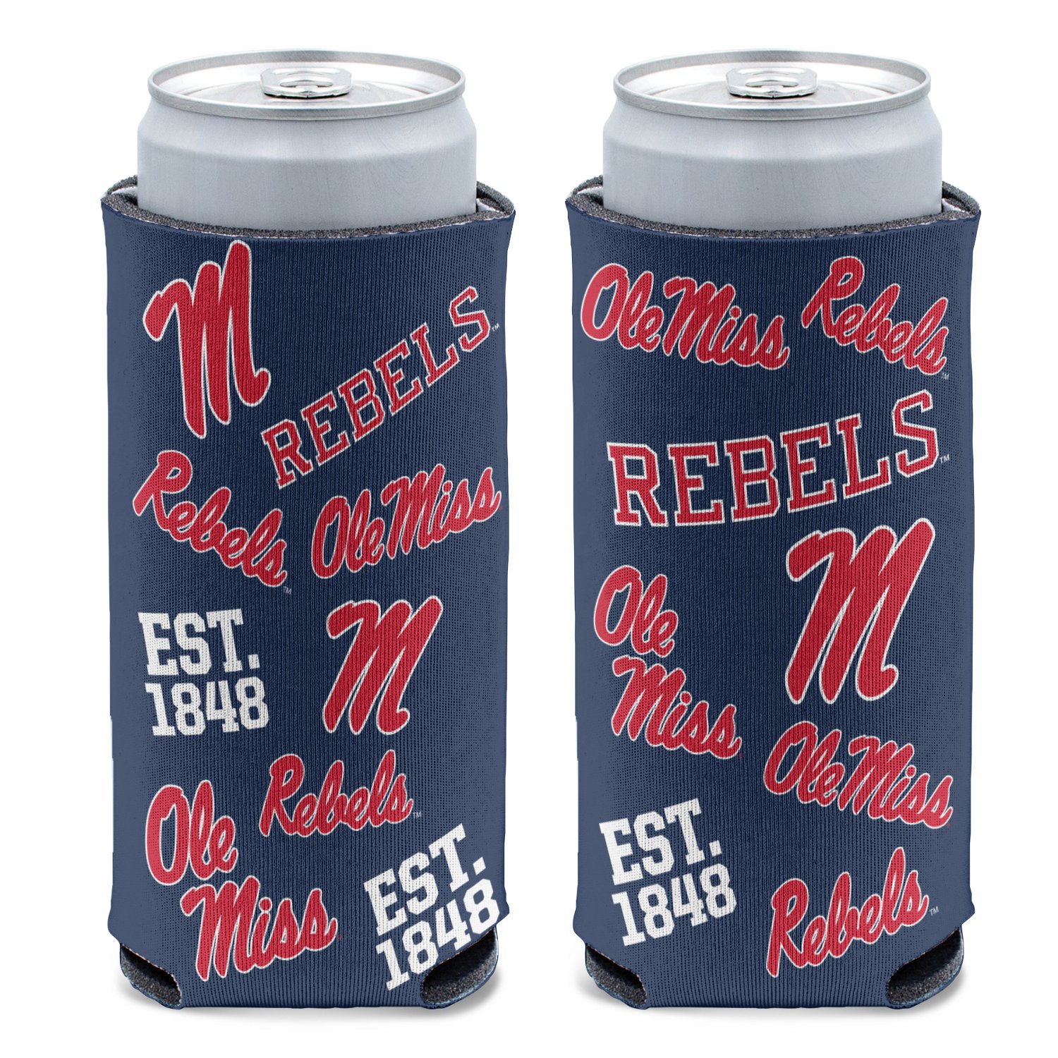 WinCraft University of Mississippi Scatterprint Slim Can Cooler