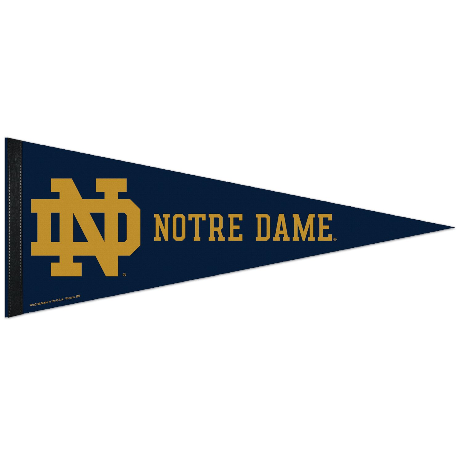 WinCraft University of Notre Dame Primary Logo Premium Pennant