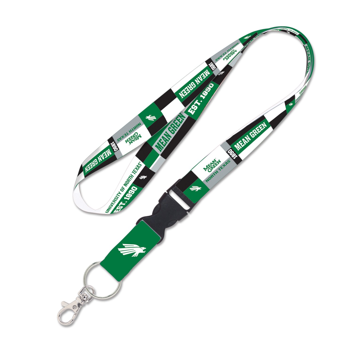 WinCraft University of North Texas Color Block Lanyard