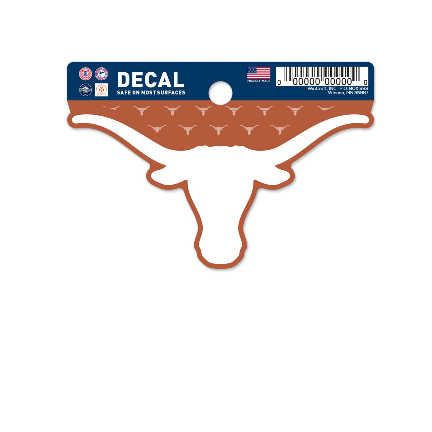 WinCraft University of Texas Primary Logo Clean Cut Decal