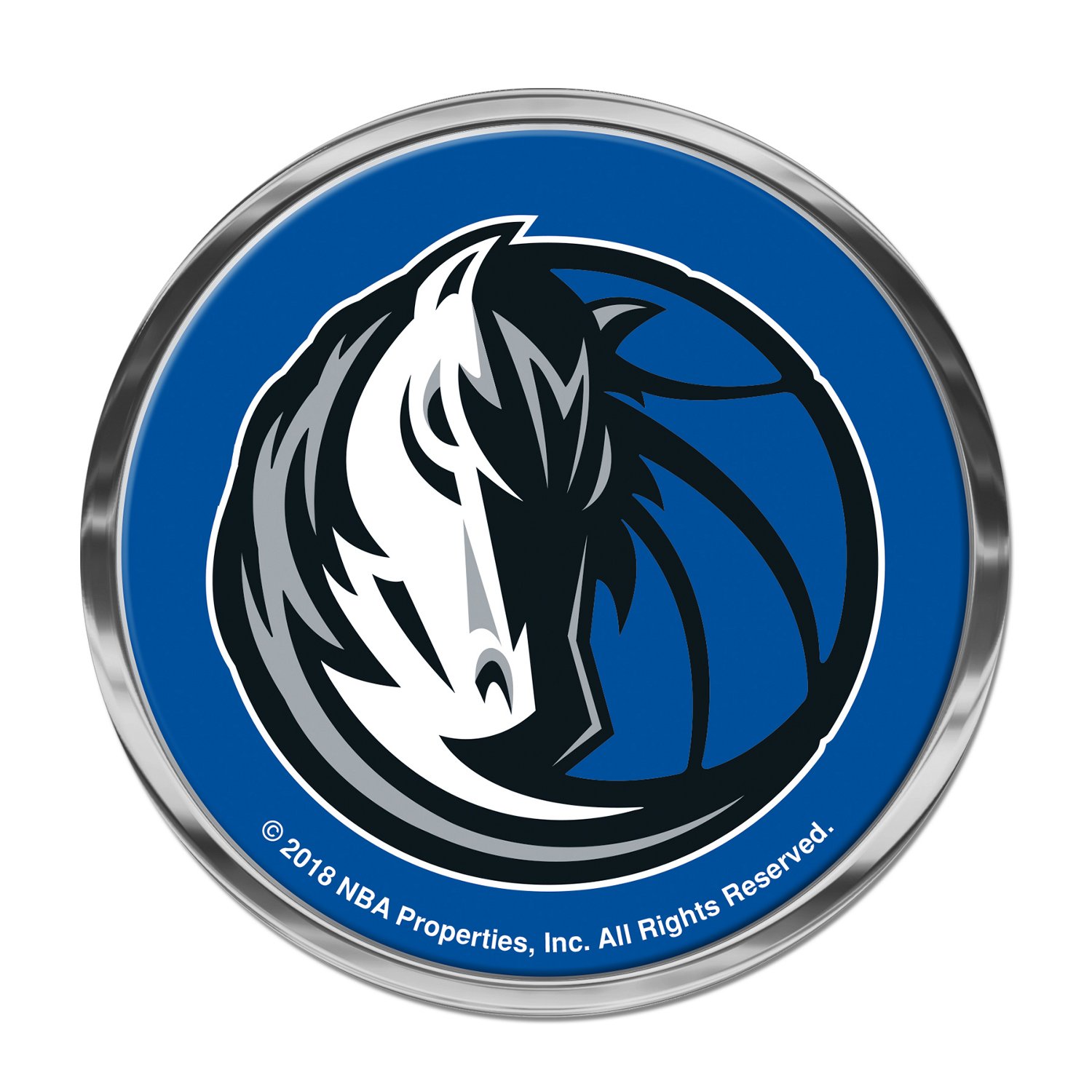 WinCraft Dallas Mavericks Chrome Metal Domed Emblem