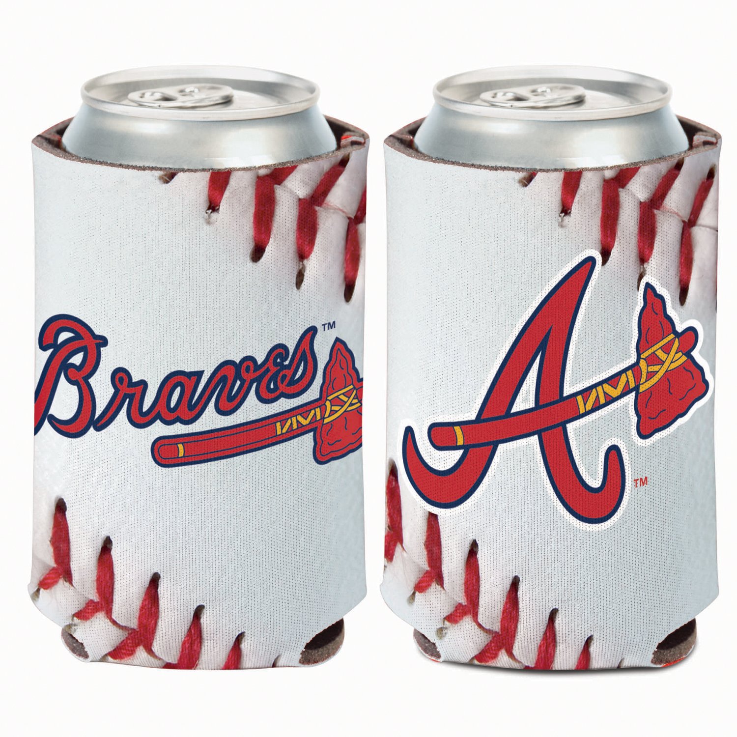 WinCraft Atlanta Braves Baseball Print Can Cooler