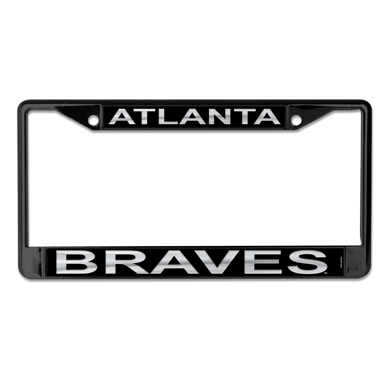 WinCraft Atlanta Braves Blackout License Plate Frame