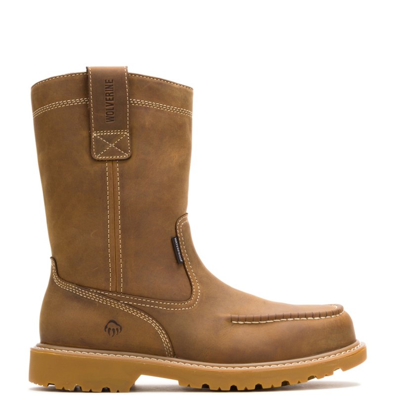 WOLVERINE Floorhand Moc, Color: Dark Wheat, Size: 13, Width: M (W241194-13-M)
