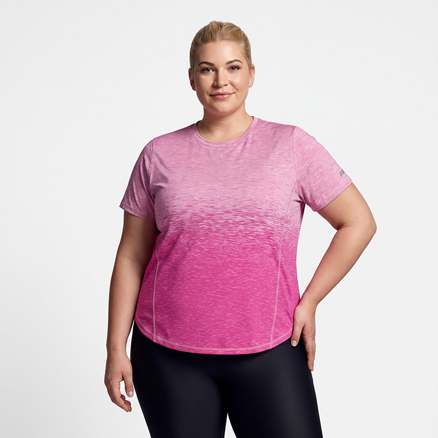 BCG Women's Plus Ombre Crew Short Sleeve T-shirt - view number 2