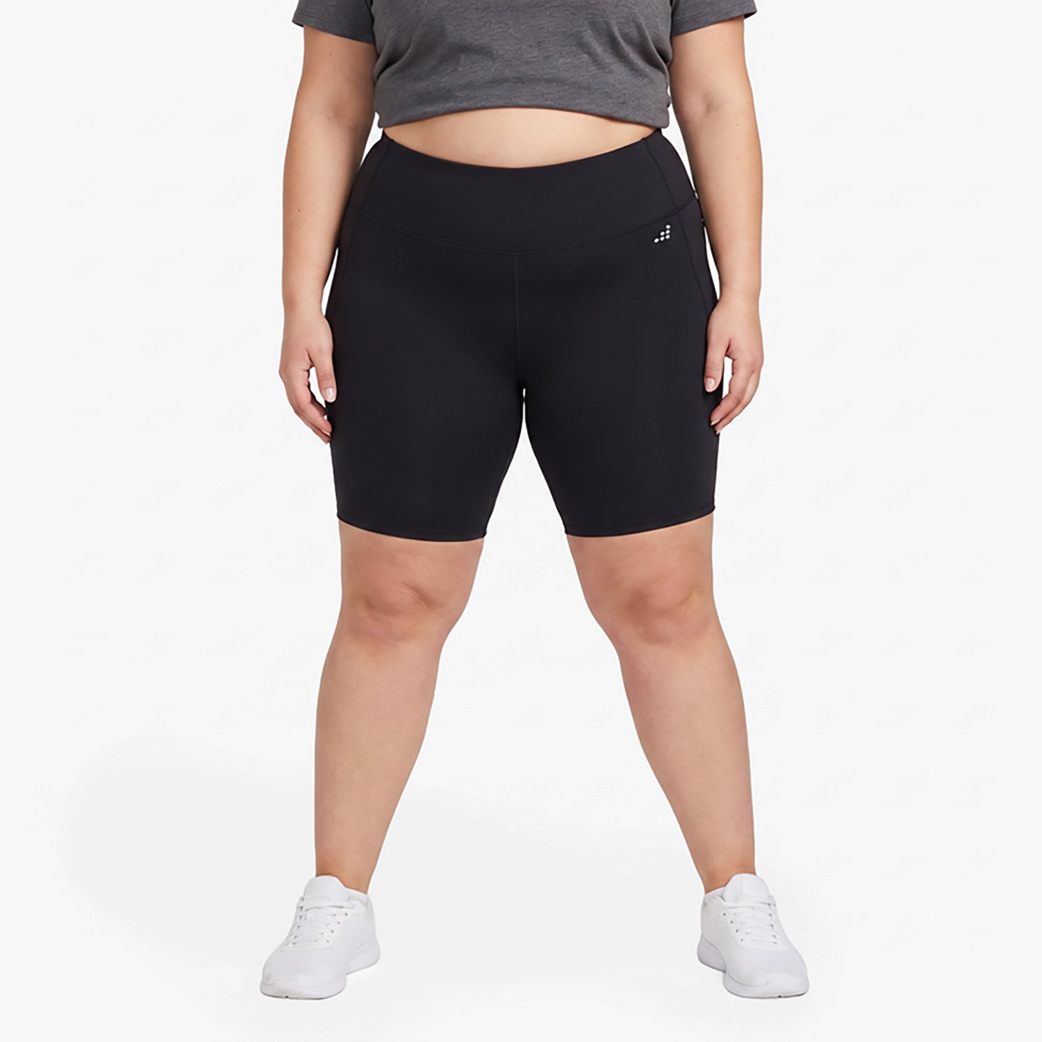BCG Women's Plus HI Tummy Control Bike Shorts 10 in.