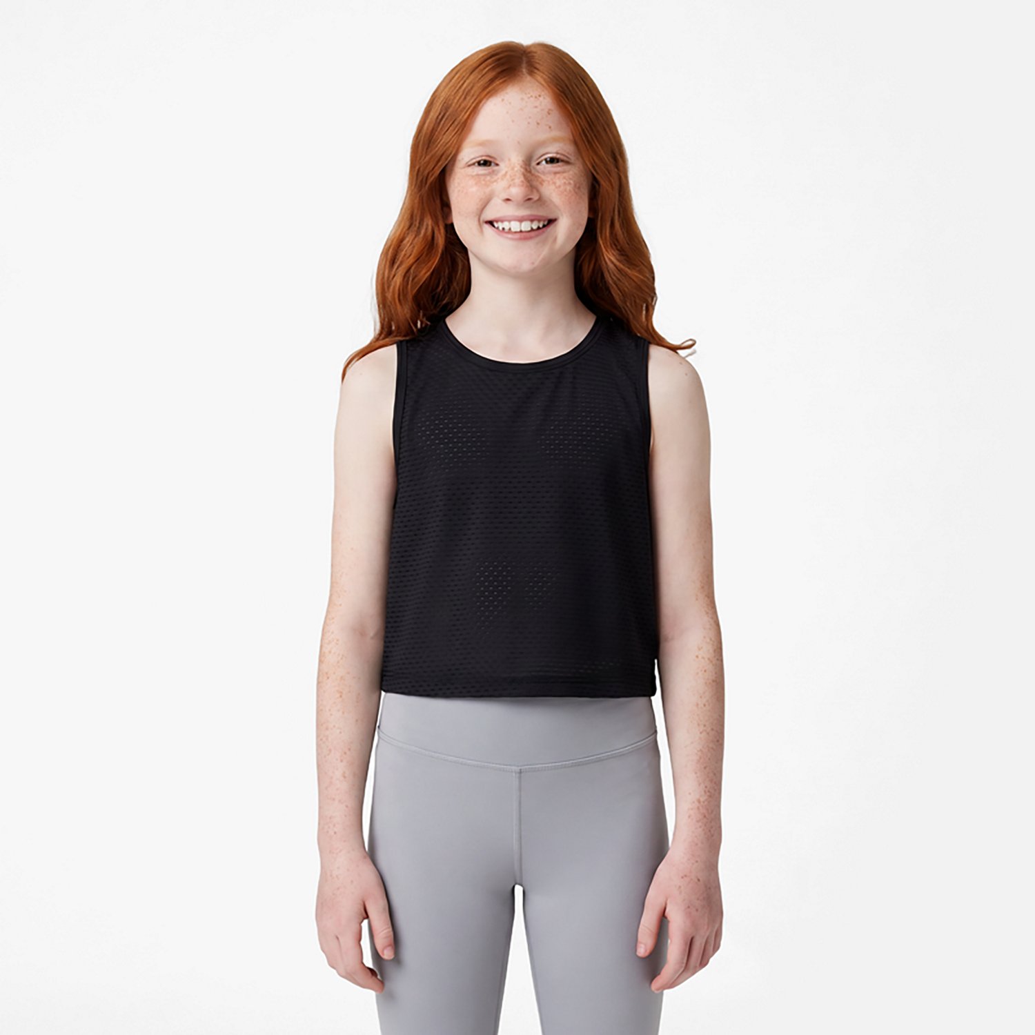 BCG Girls' Run Race Mesh Tank