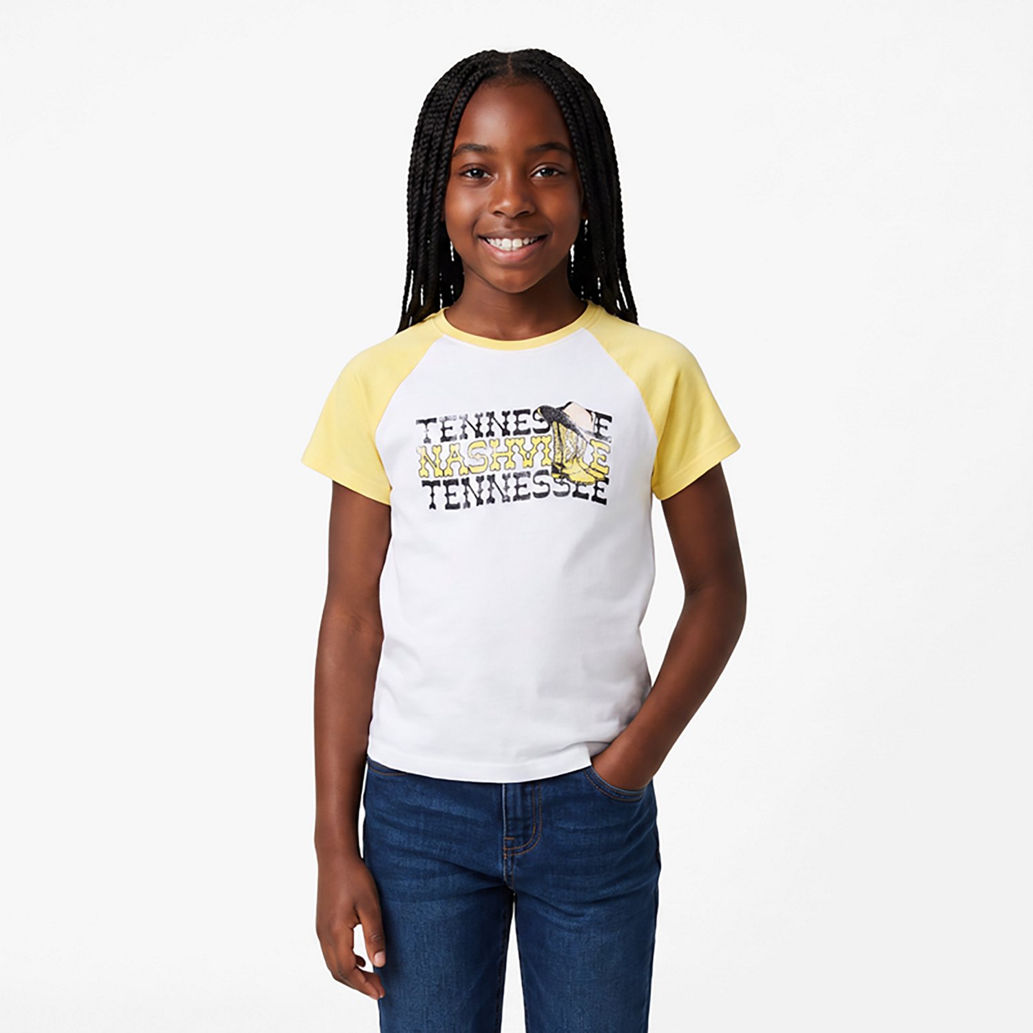 BCG Girls' Tennessee Raglan T-shirt