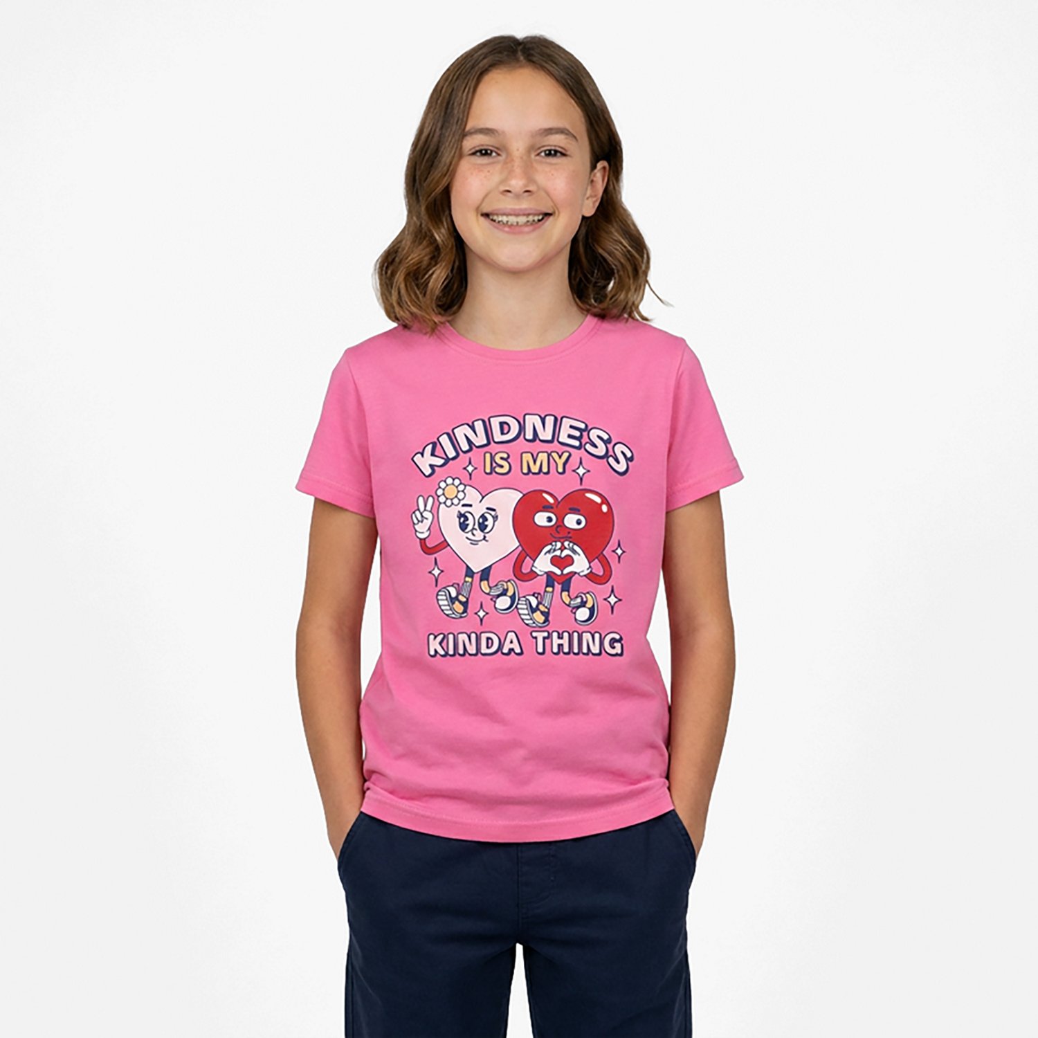 BCG Girls' Lifestyle Cotton Kindness T-shirt
