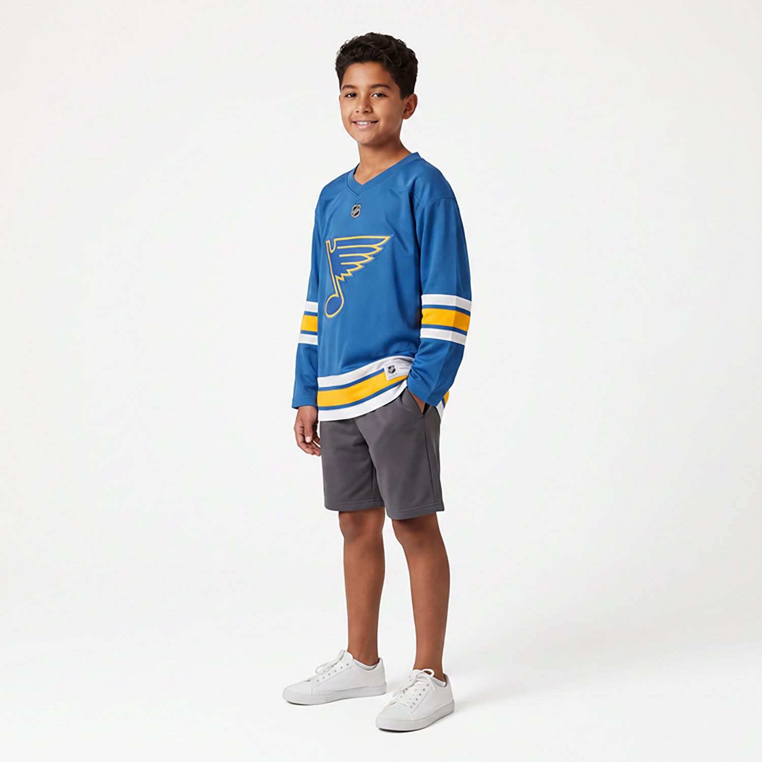 Outerstuff Boys' St. Louis Blues Replica Home Team Hockey Jersey - view number 2