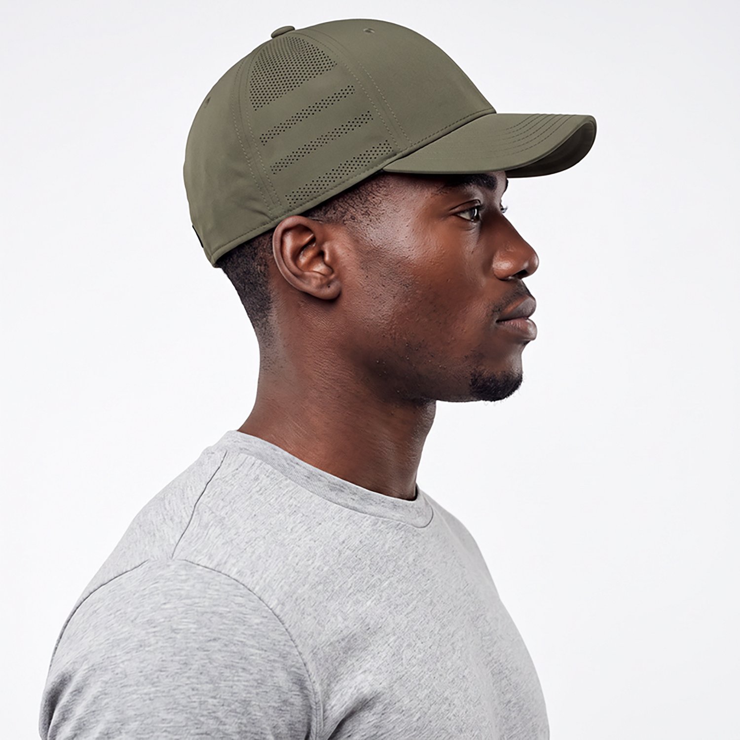 adidas Men's Gameday 5 Stretch Fit Perforated Hat