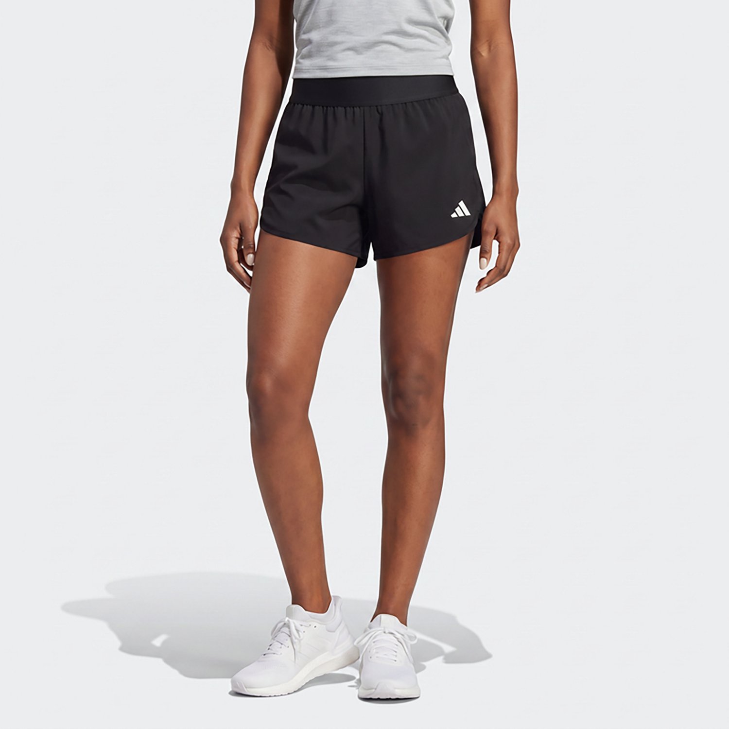 adidas Women's Pacer Workout 2.0 Woven Mid Rise Shorts 3 in - view number 2