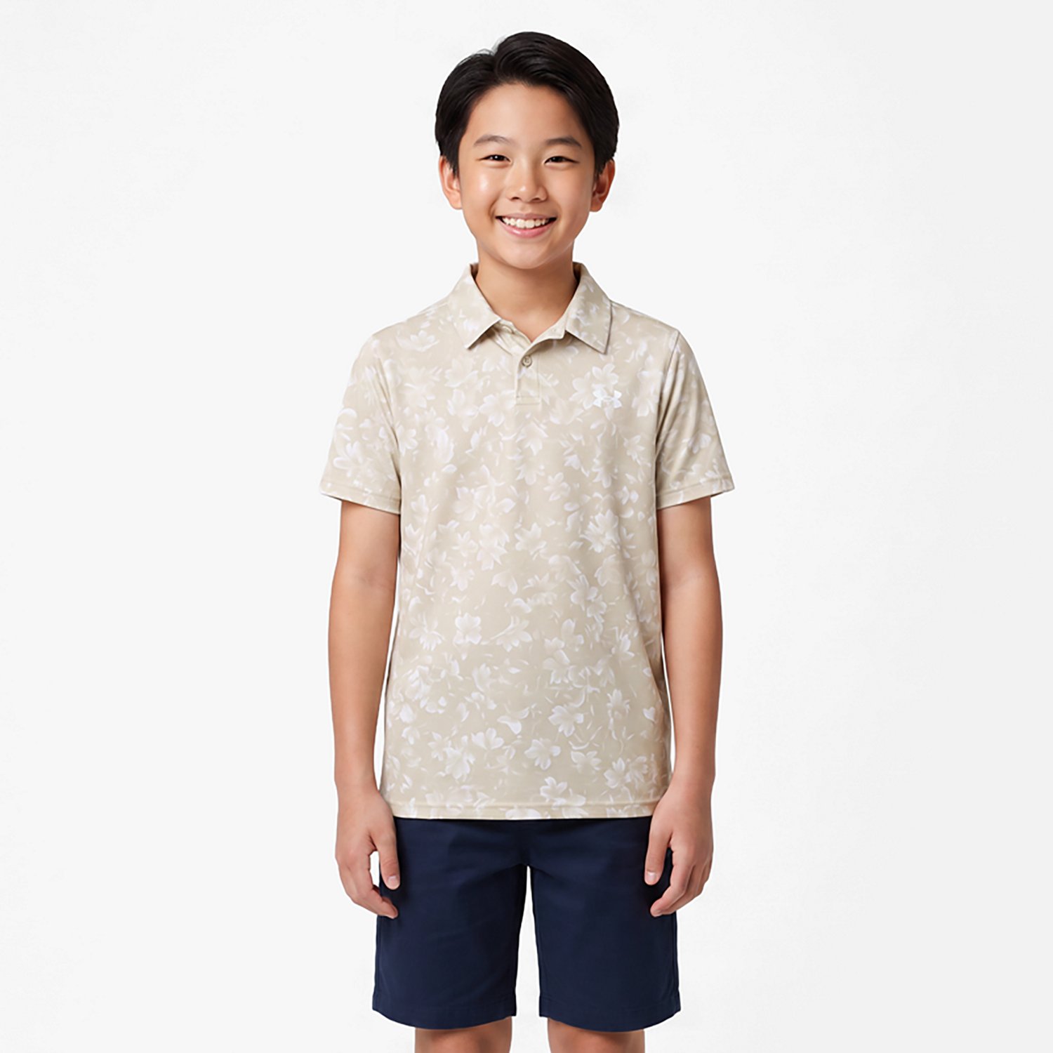 Under Armour Boys' Matchplay Print Polo Shirt