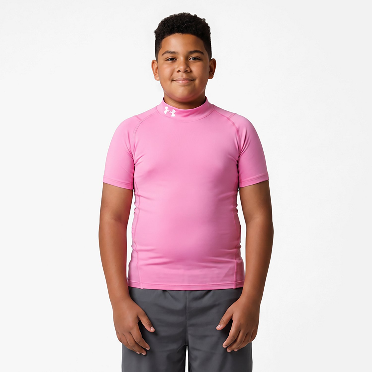 Under Armour Boys' HeatGear Mock T-shirt - view number 2
