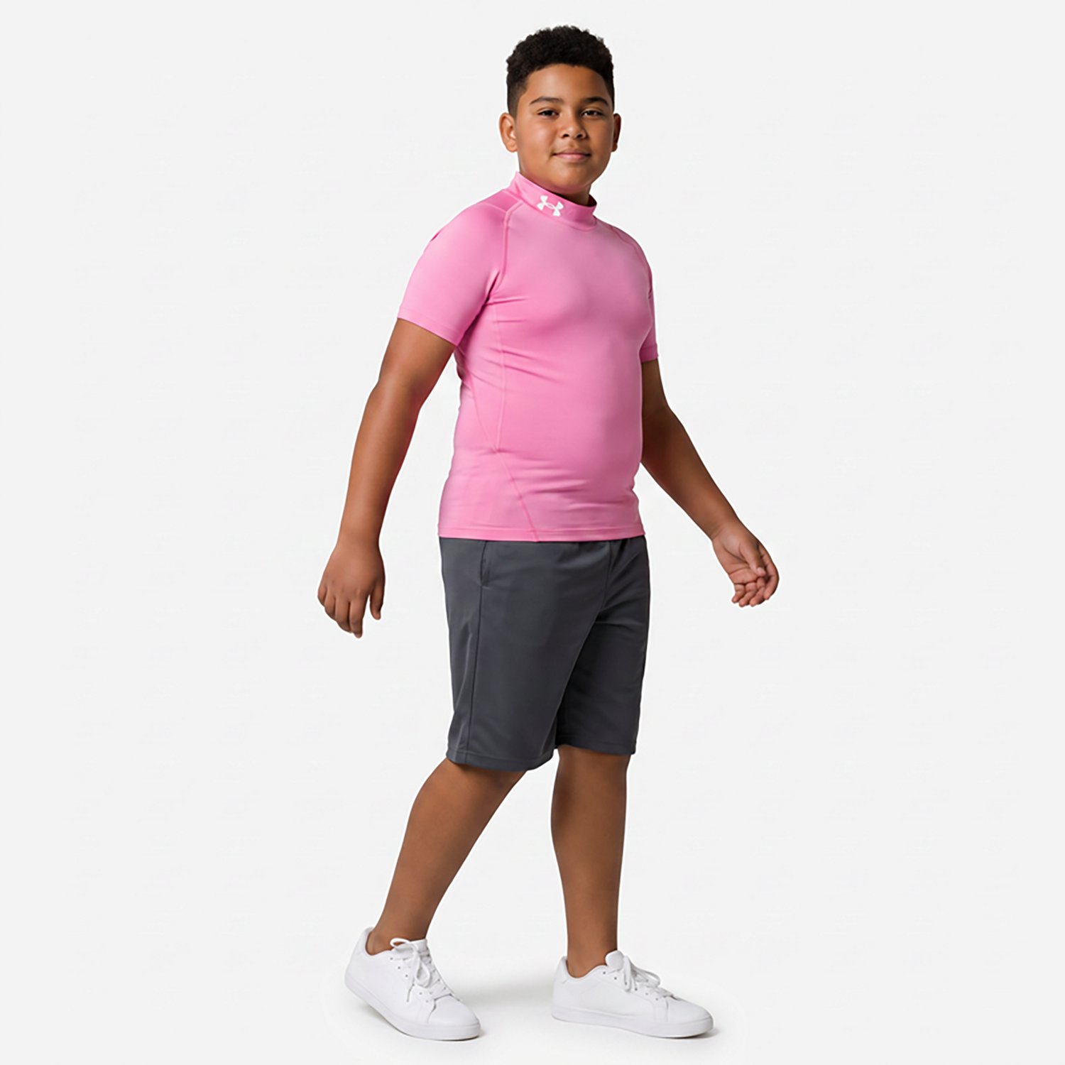 Under Armour Boys' HeatGear Mock T-shirt - view number 3