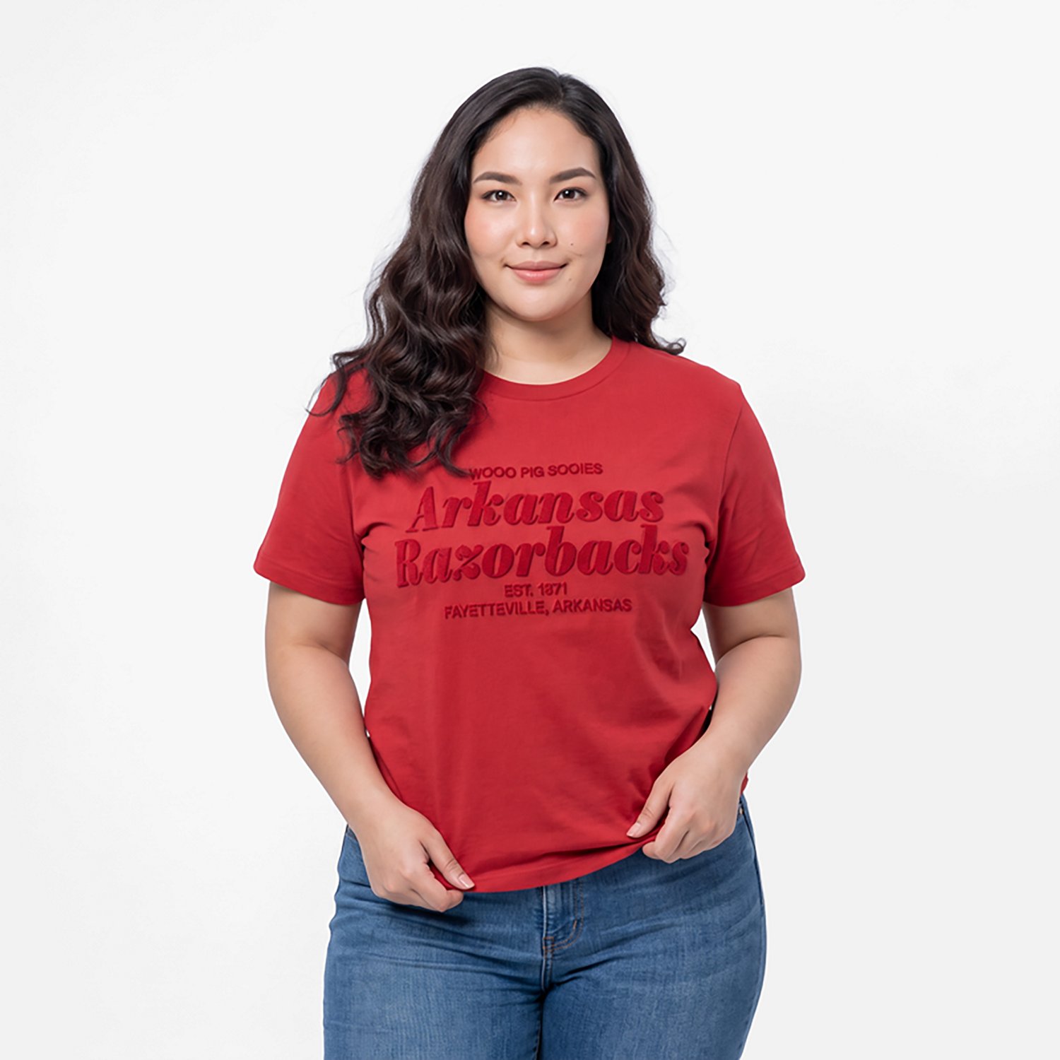 Gameday Social Women's Arkansas Razorbacks Hansen Brush T-shirt