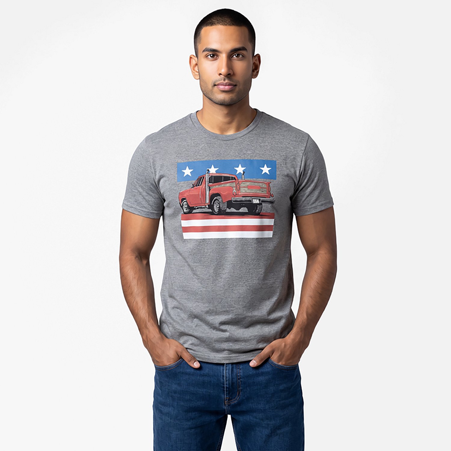 Academy Sports + Outdoors Men's Americana USA Work Truck T-shirt