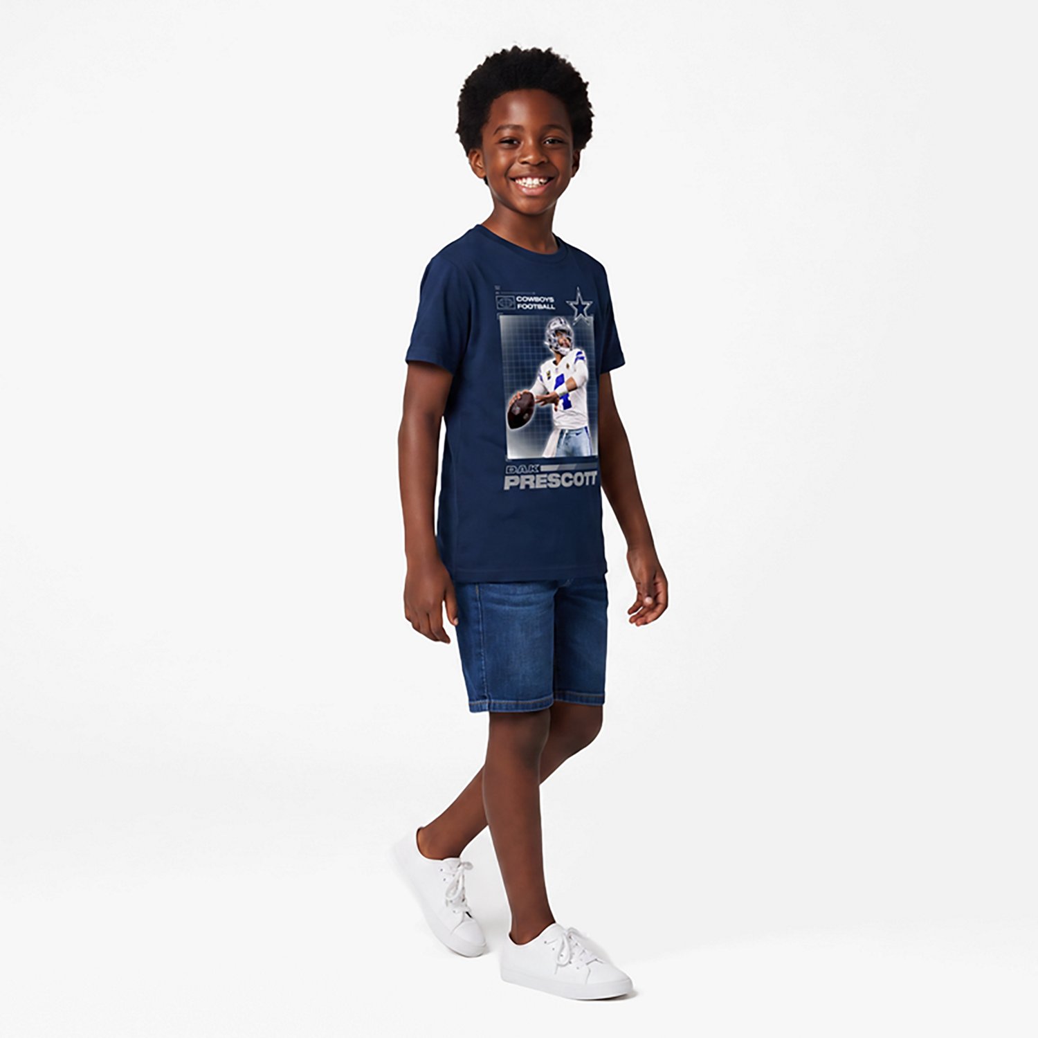 Outerstuff Boys' 4-7 Cowboys Dak Prescott #4 Heroic T-shirt - view number 2