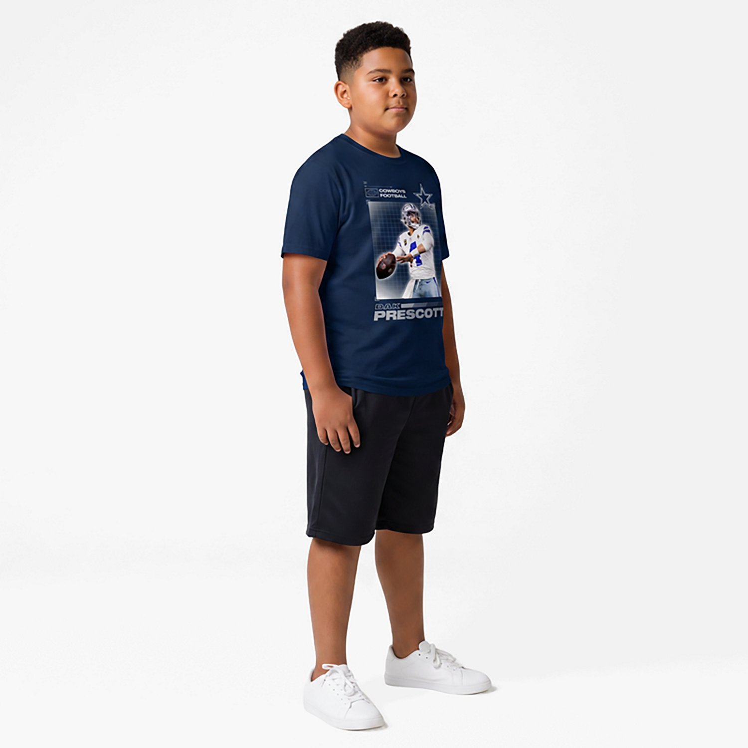 Outerstuff Boys' Cowboys Dak Prescott #4 Heroic T-shirt - view number 2