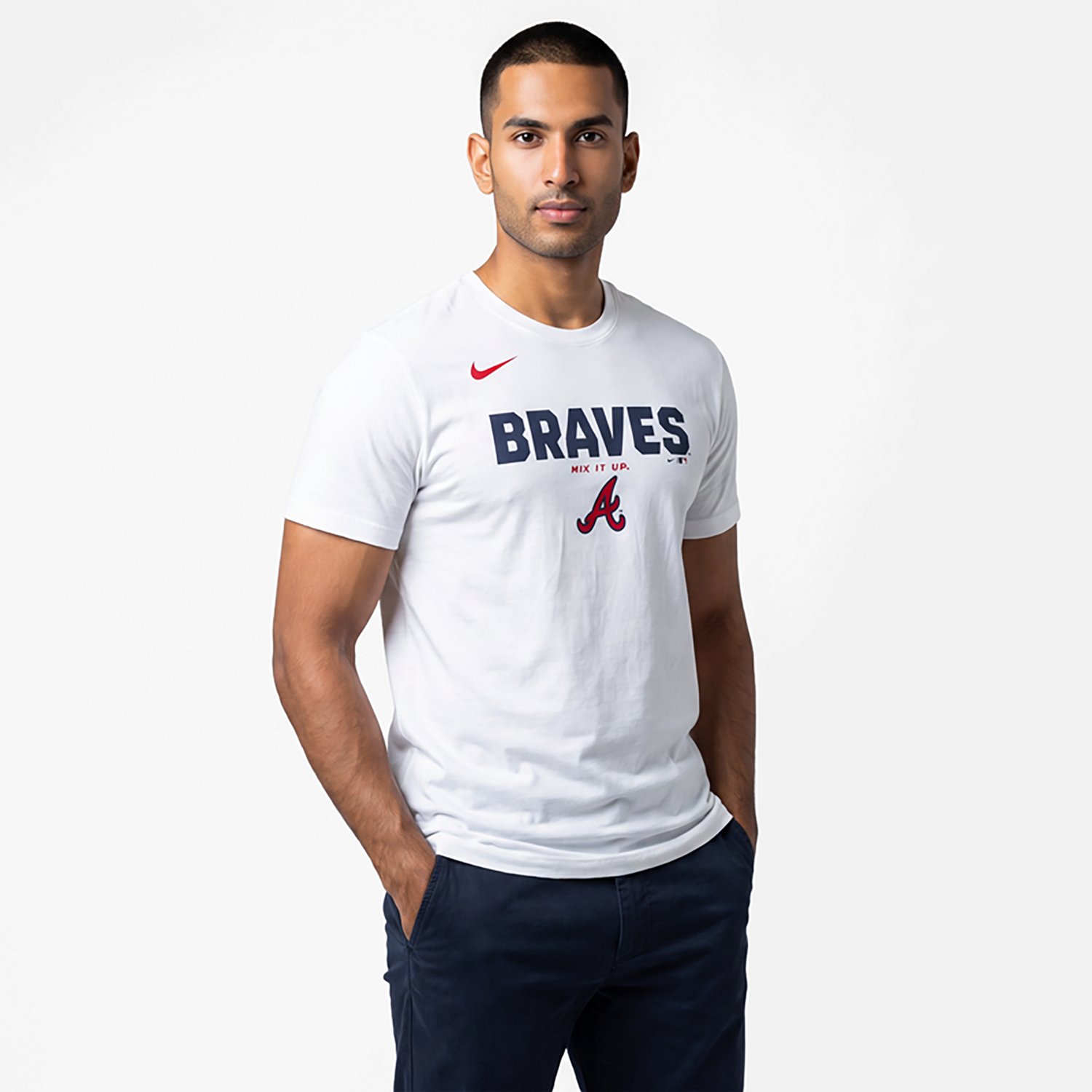 Nike Men's Braves Primetime Bold Cotton T-shirt