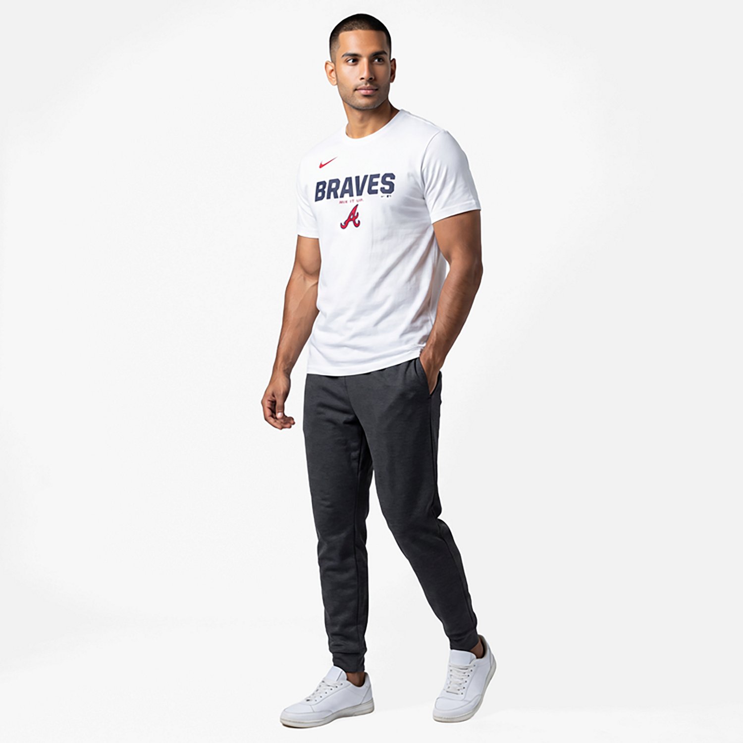 Nike Men's Braves Primetime Bold Cotton T-shirt