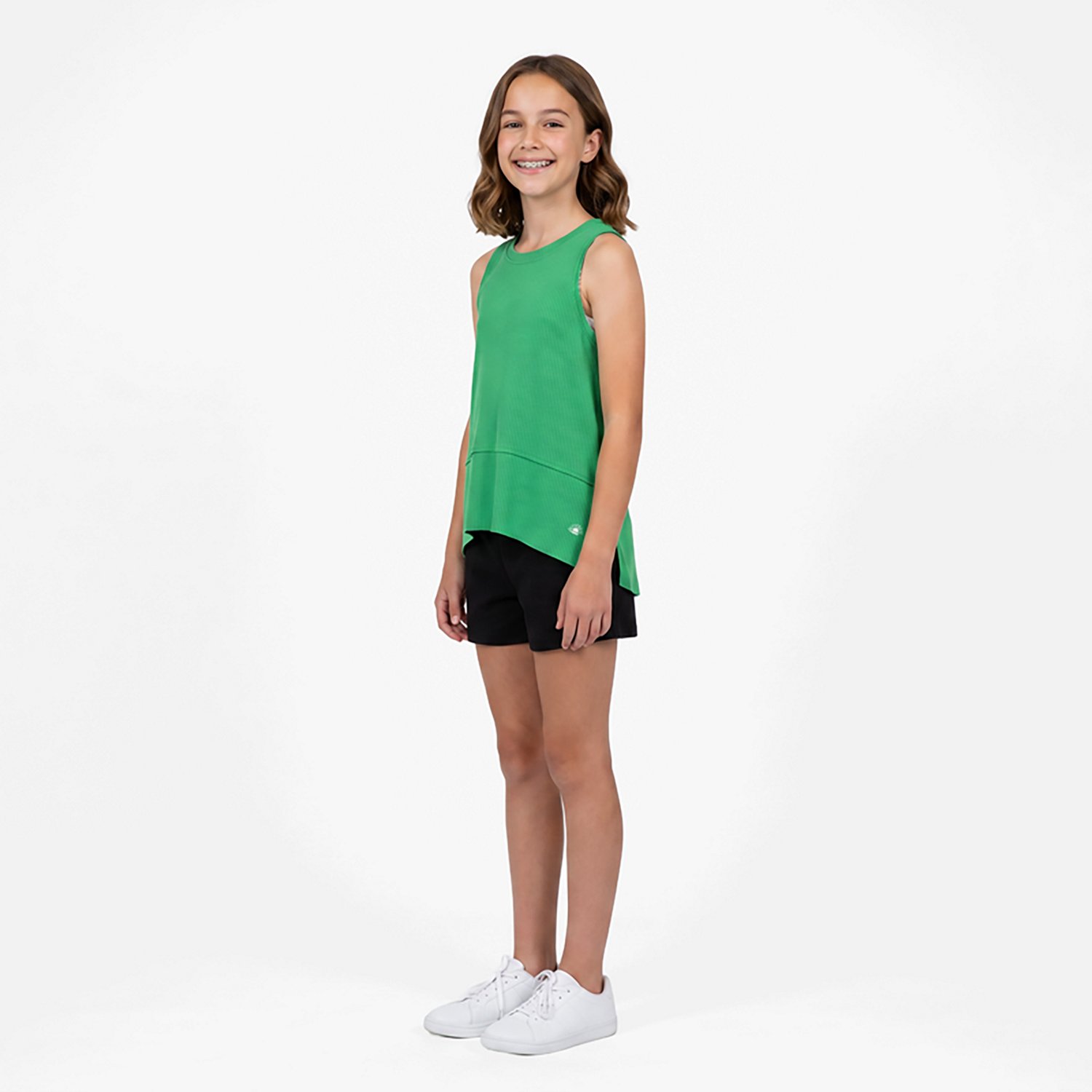 Jadelynn Brooke Girls' Club Social Fast Track Ribbed Tank Top