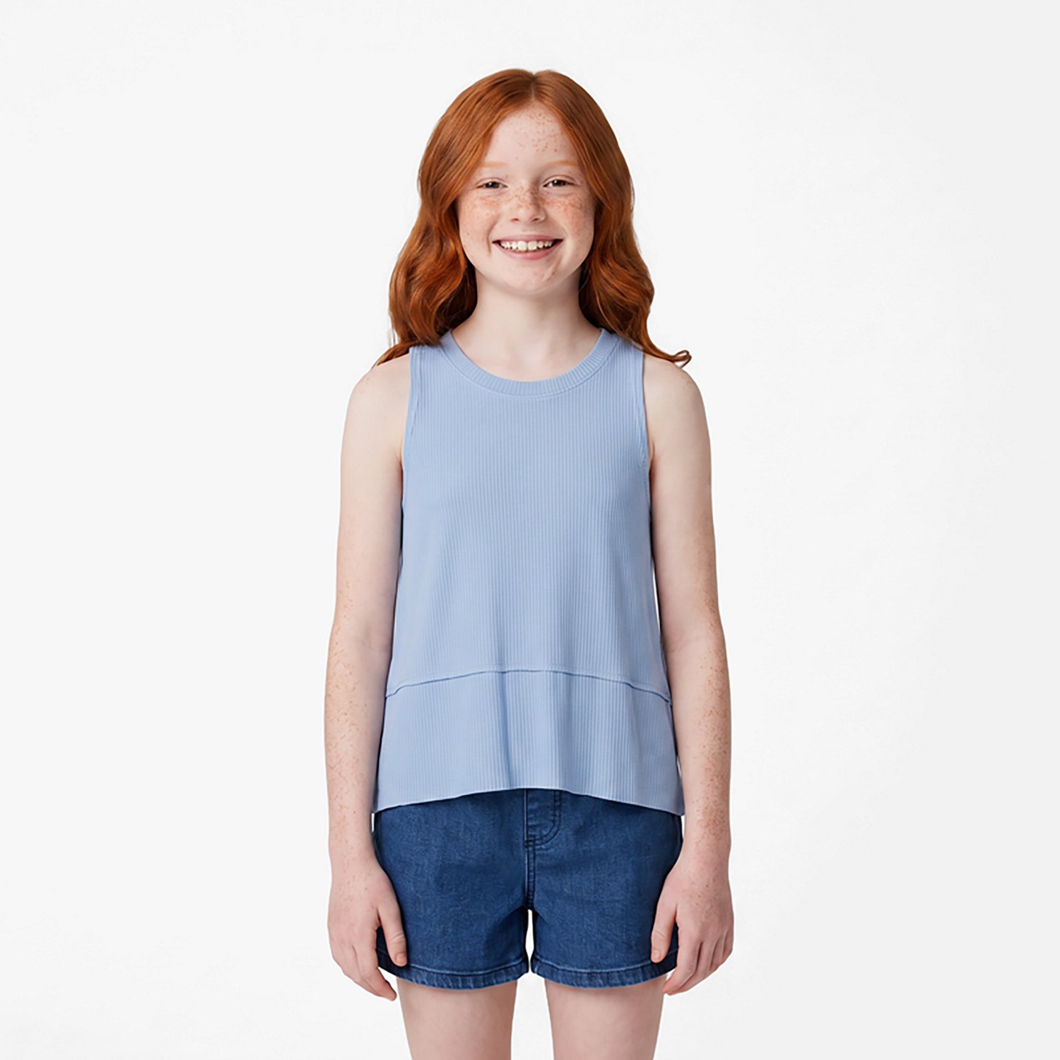 Jadelynn Brooke Girls' Club Social Fast Track Ribbed Tank Top - view number 2