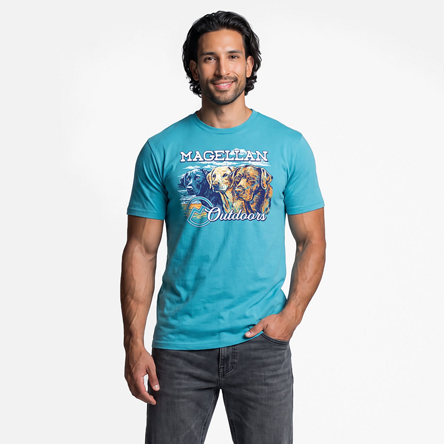 Magellan Outdoors Men's Three Lab Beach T-shirt