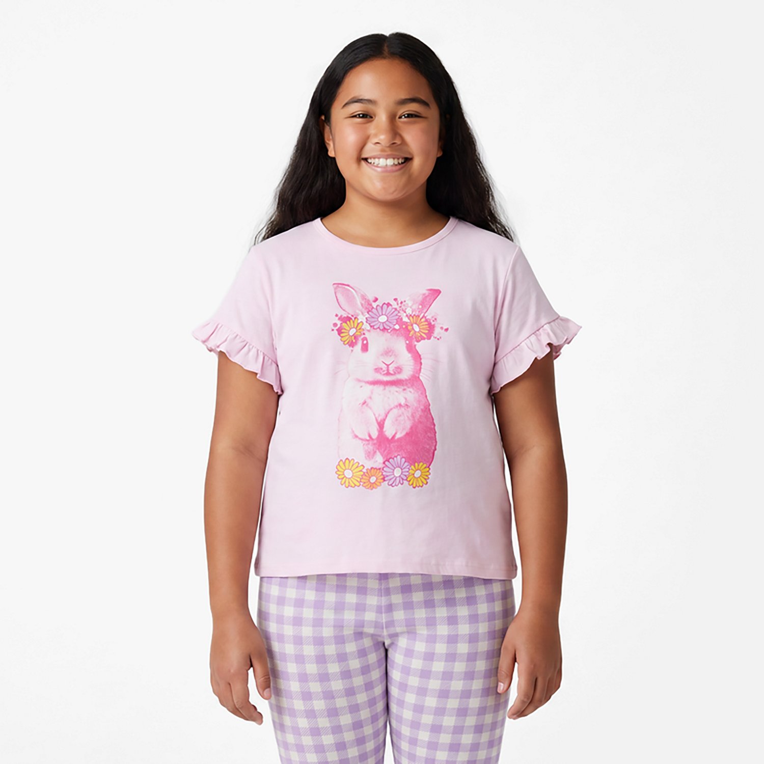 BCG Girls' 2T-4T Bunny Top Capri Pants Set
