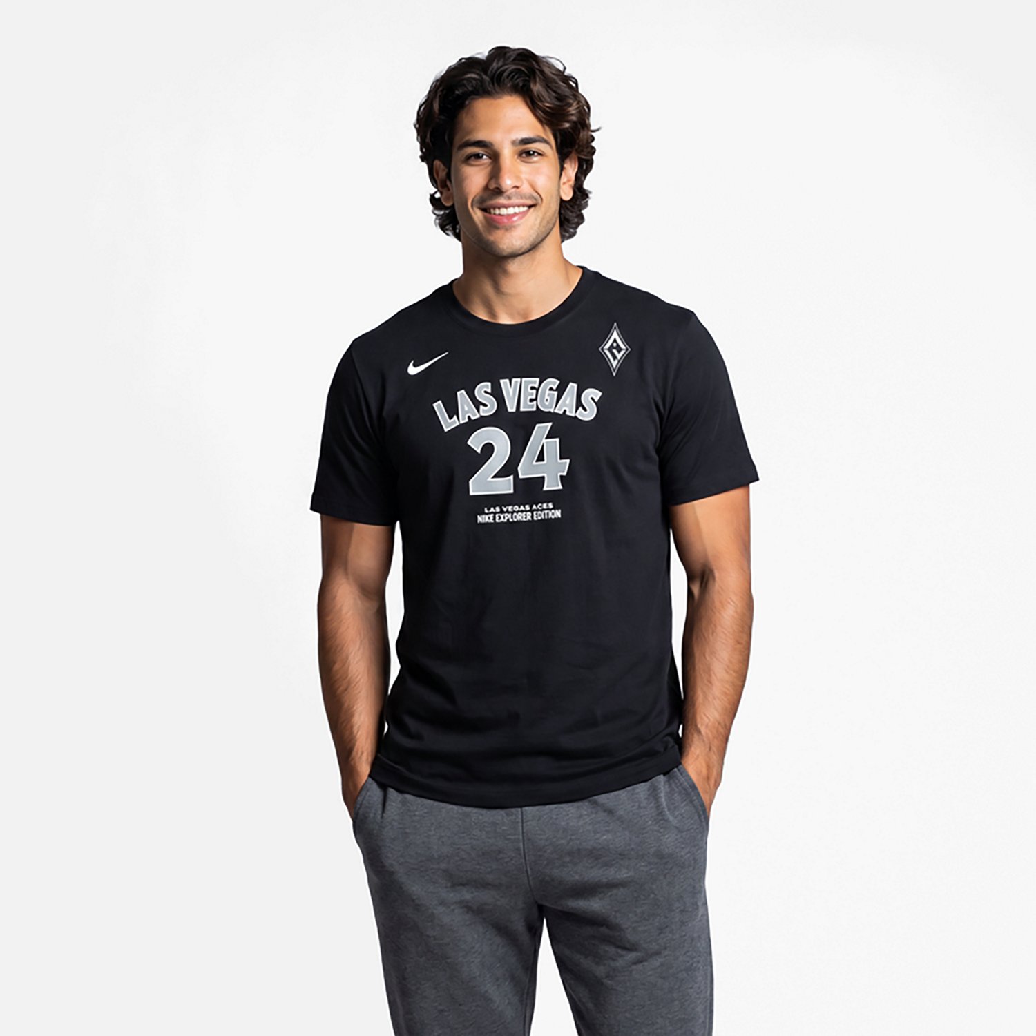 Nike Jewell Loyd Las Vegas Aces Explorer Edition Name  Number T-Shirt