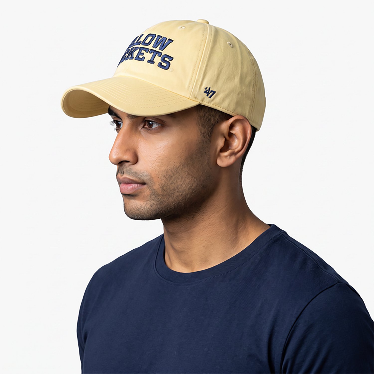 '47 Light Georgia Tech Yellow Jackets Clean Up Adjustable Hat