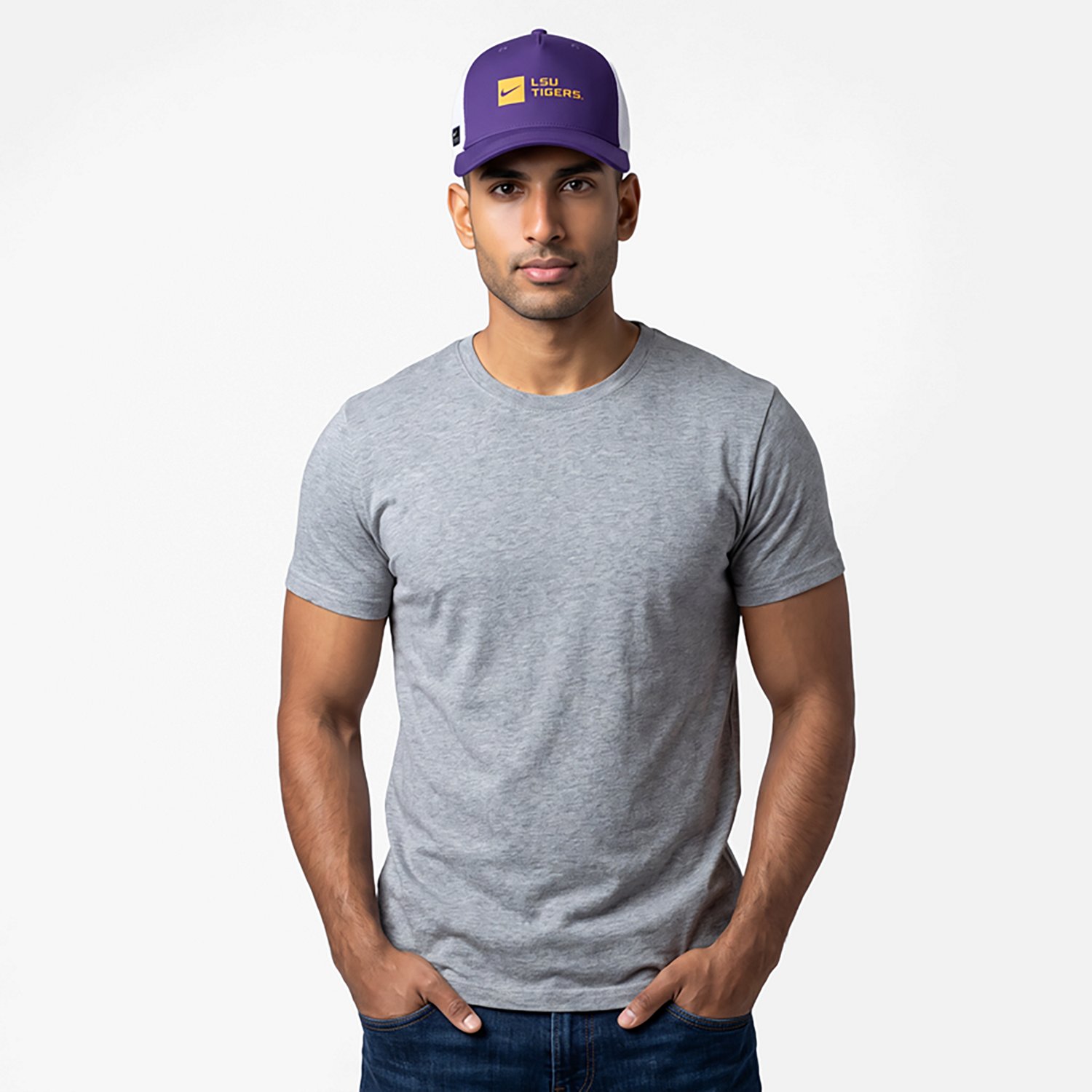 Nike Louisiana State University Sideline Gameday Structured Trucker Cap