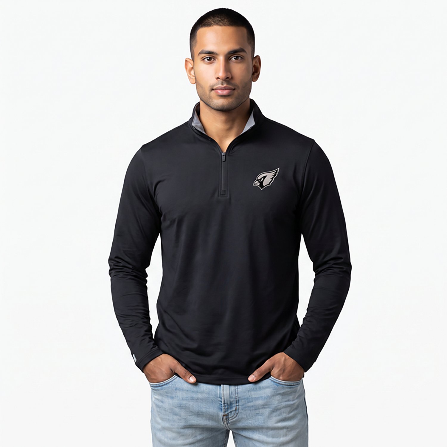 Antigua Men's Arizona Cardinals Content 1/4-Zip Pullover Top