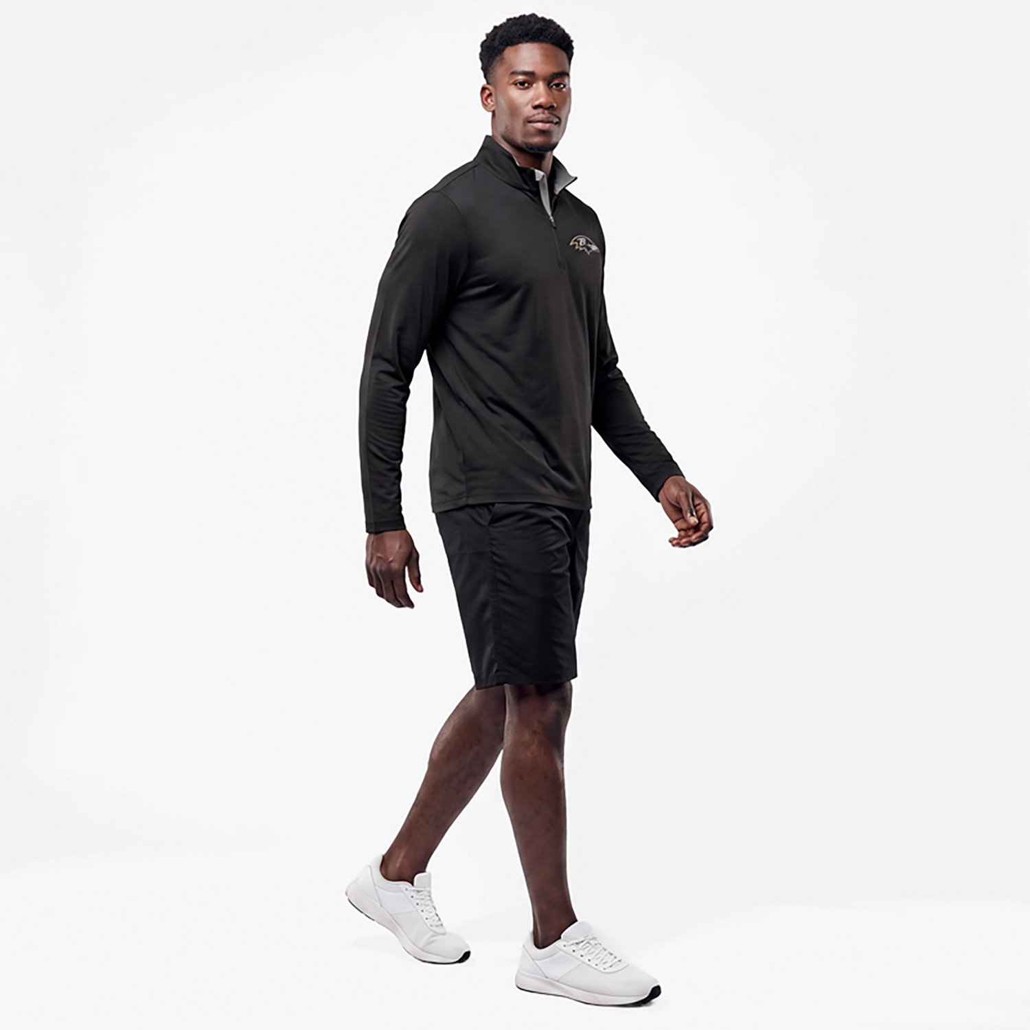 Antigua Men's Baltimore Ravens Content 1/4-Zip Pullover Top