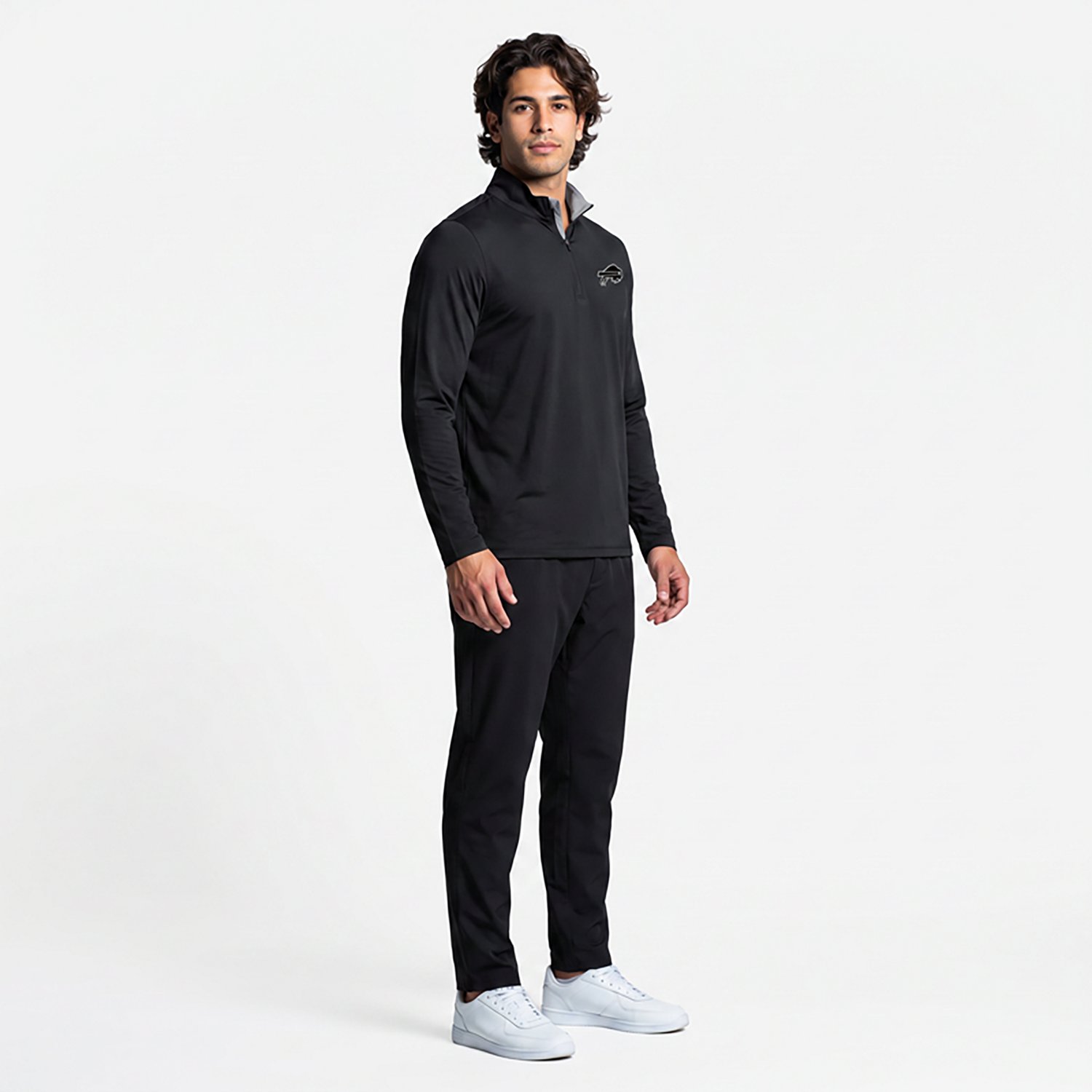 Antigua Men's Buffalo Bills Content 1/4-Zip Pullover Top - view number 2
