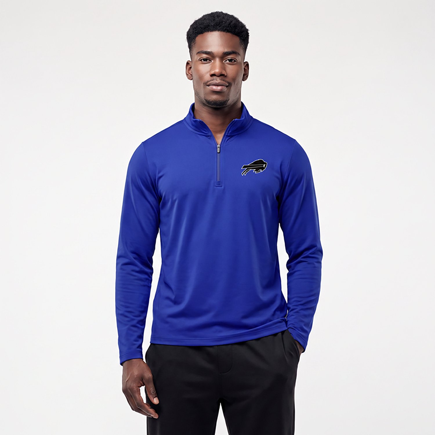 Antigua Men's Buffalo Bills Reprocess 1/4-Zip Pullover Top