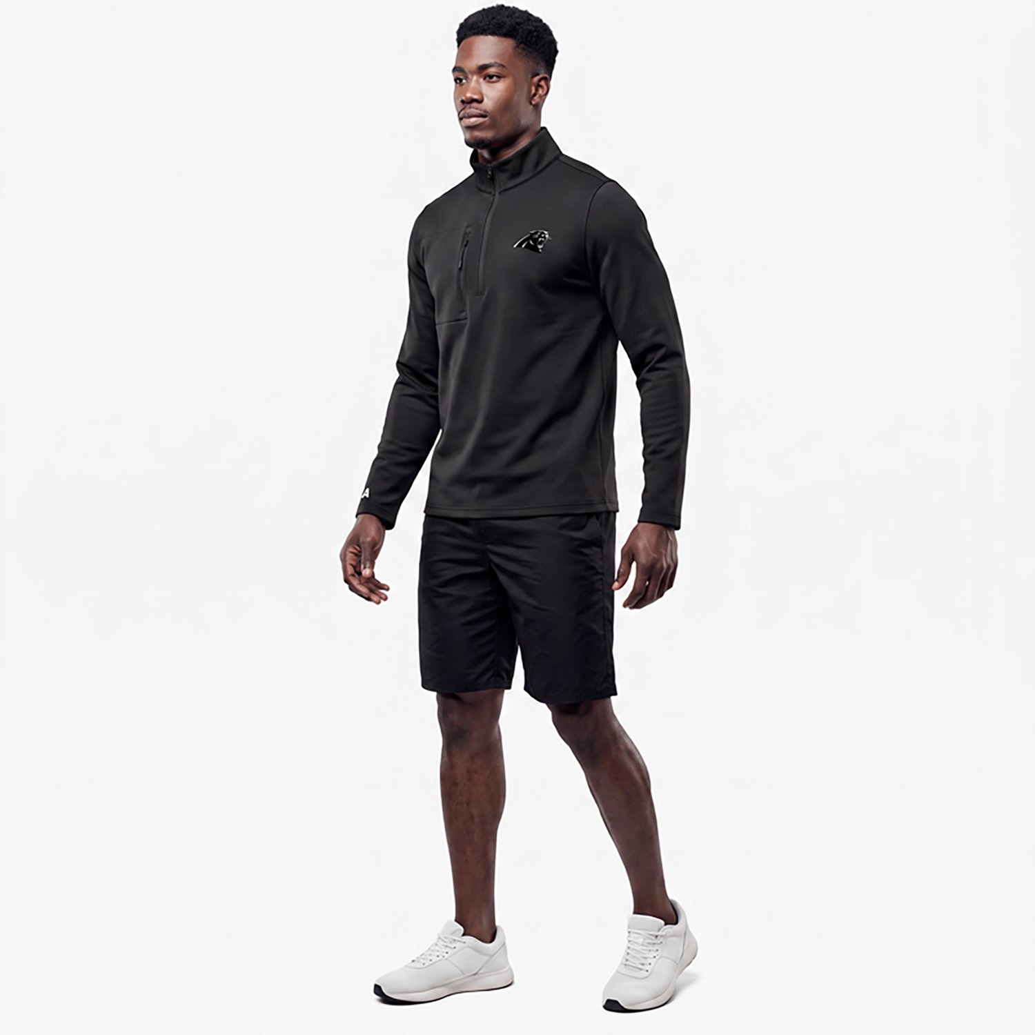 Antigua Men's Carolina Panthers Insider 1/4-Zip Pullover Top