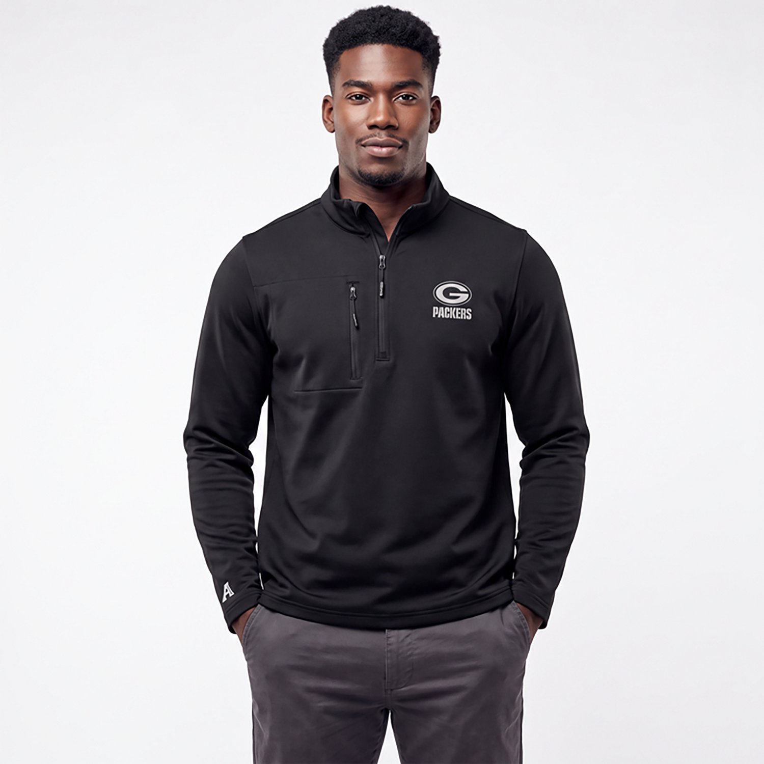 Antigua Men's Green Bay Packers Insider 1/4-Zip Pullover Top