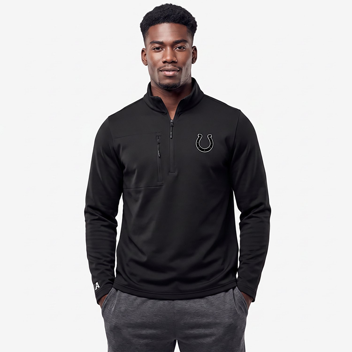 Antigua Men's Indianapolis Colts Insider 1/4-Zip Pullover Top