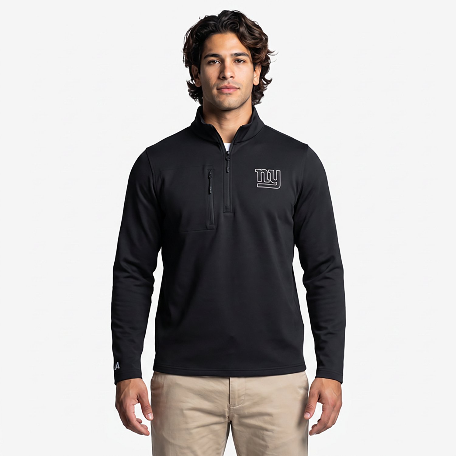 Antigua Men's New York Giants Insider 1/4-Zip Pullover Top