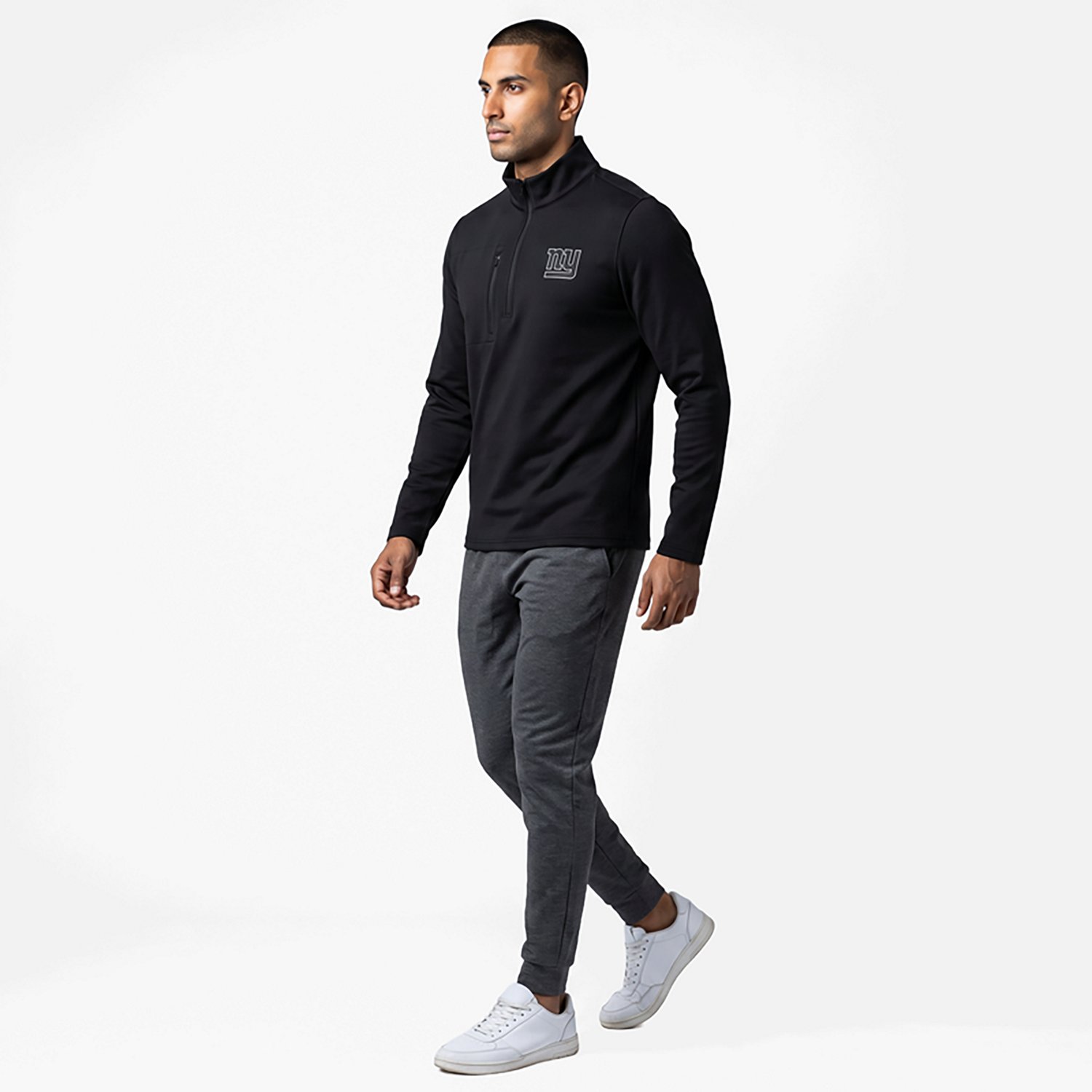 Antigua Men's New York Giants Insider 1/4-Zip Pullover Top