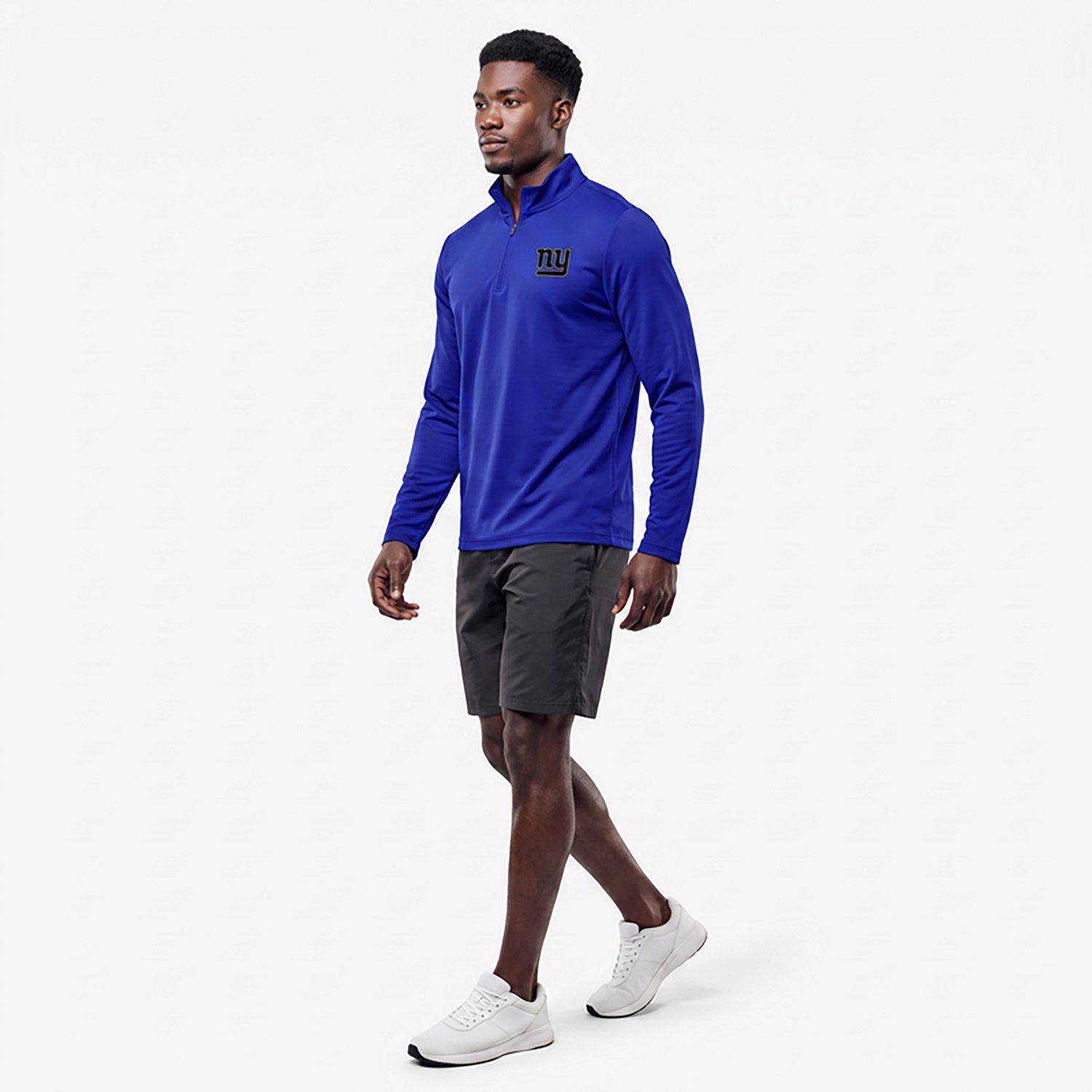 Antigua Men's New York Giants Reprocess 1/4-Zip Pullover Top - view number 2