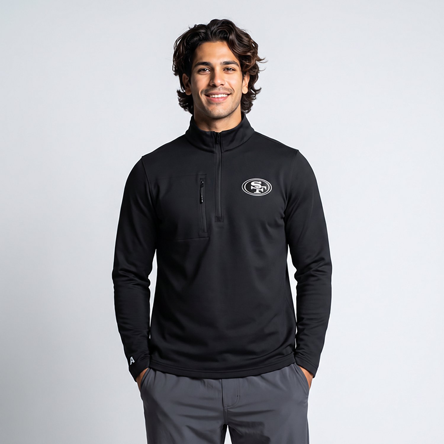 Antigua Men's San Francisco 49ers Insider 1/4-Zip Pullover Top